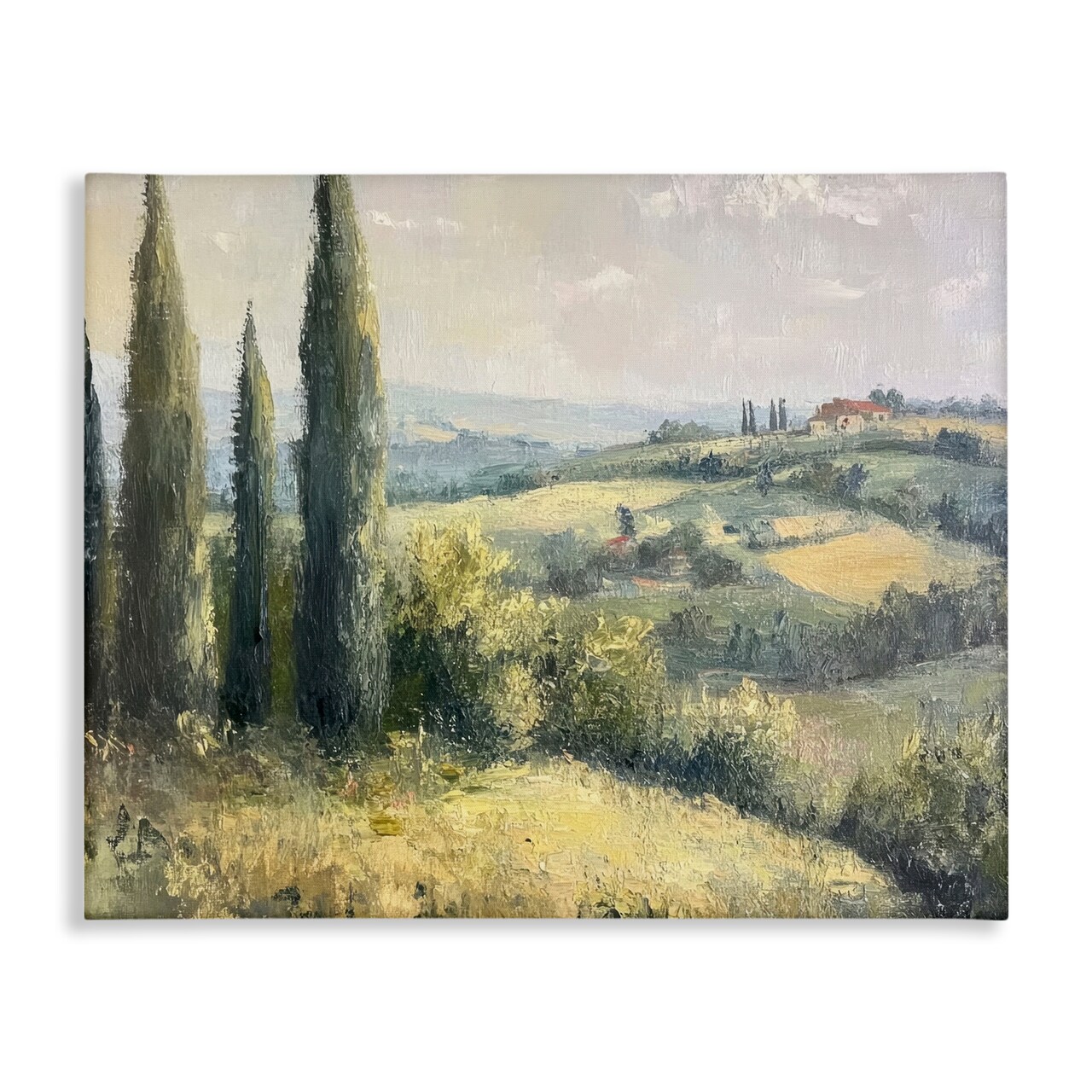 Stupell Industries Rolling Hills Country View Canvas Design by Petal Prints Design